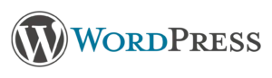 WordPress logo white